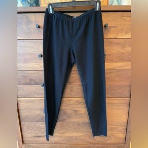 Eileen Fisher Black Crepe Legging